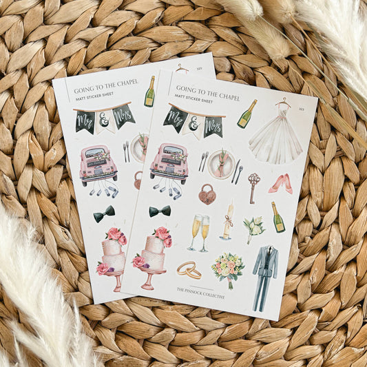 Wedding planner themed Sticker Sheet
