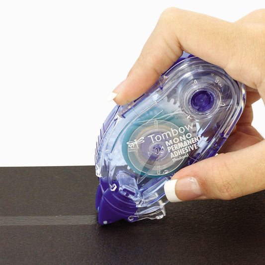 Tombow Permanent Adhesive Refill, 0.33" x 39.33 ft, Dries White, 3/Pack