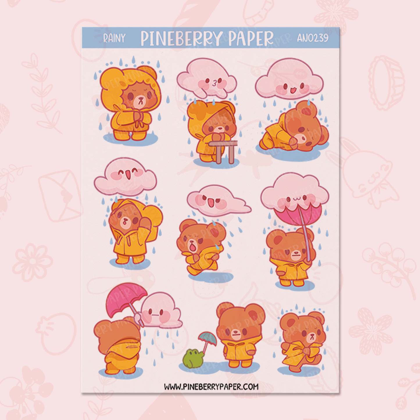 Rainy Day Sticker Sheet