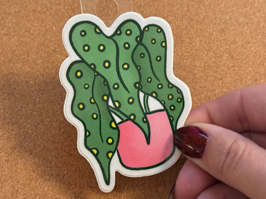 Green Begonia Plant Sticker