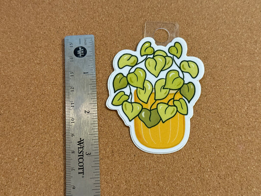 Neon Pothos Plant Sticker