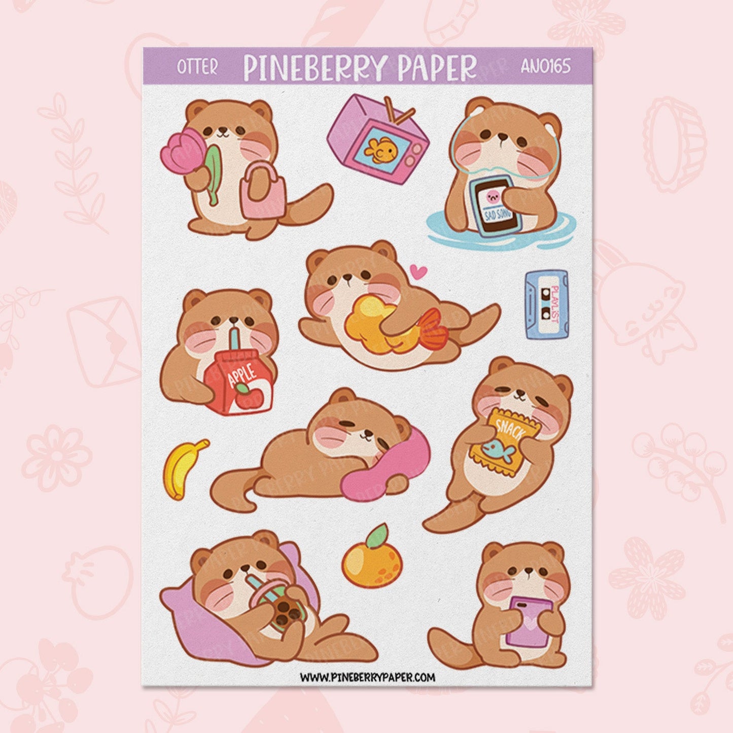 Otters Sticker Sheet