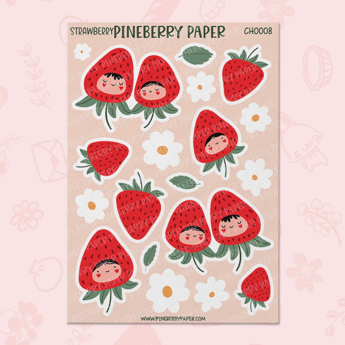 Strawberry People Sticker Sheet