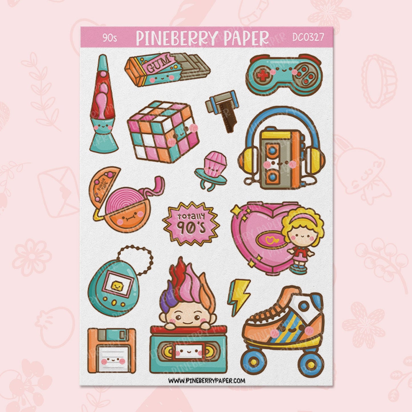 Totally 90s Sticker Sheet