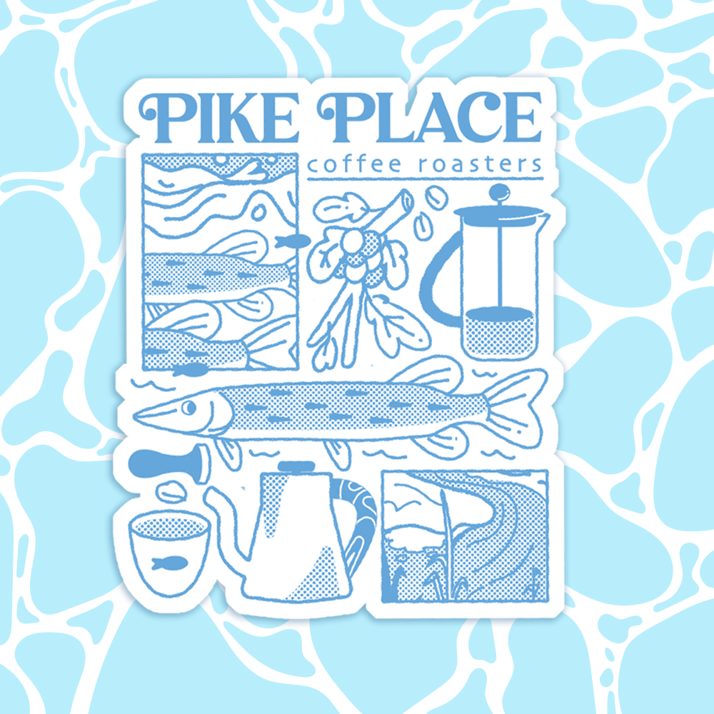 Pike Plvce Coffee Roasters Sticker