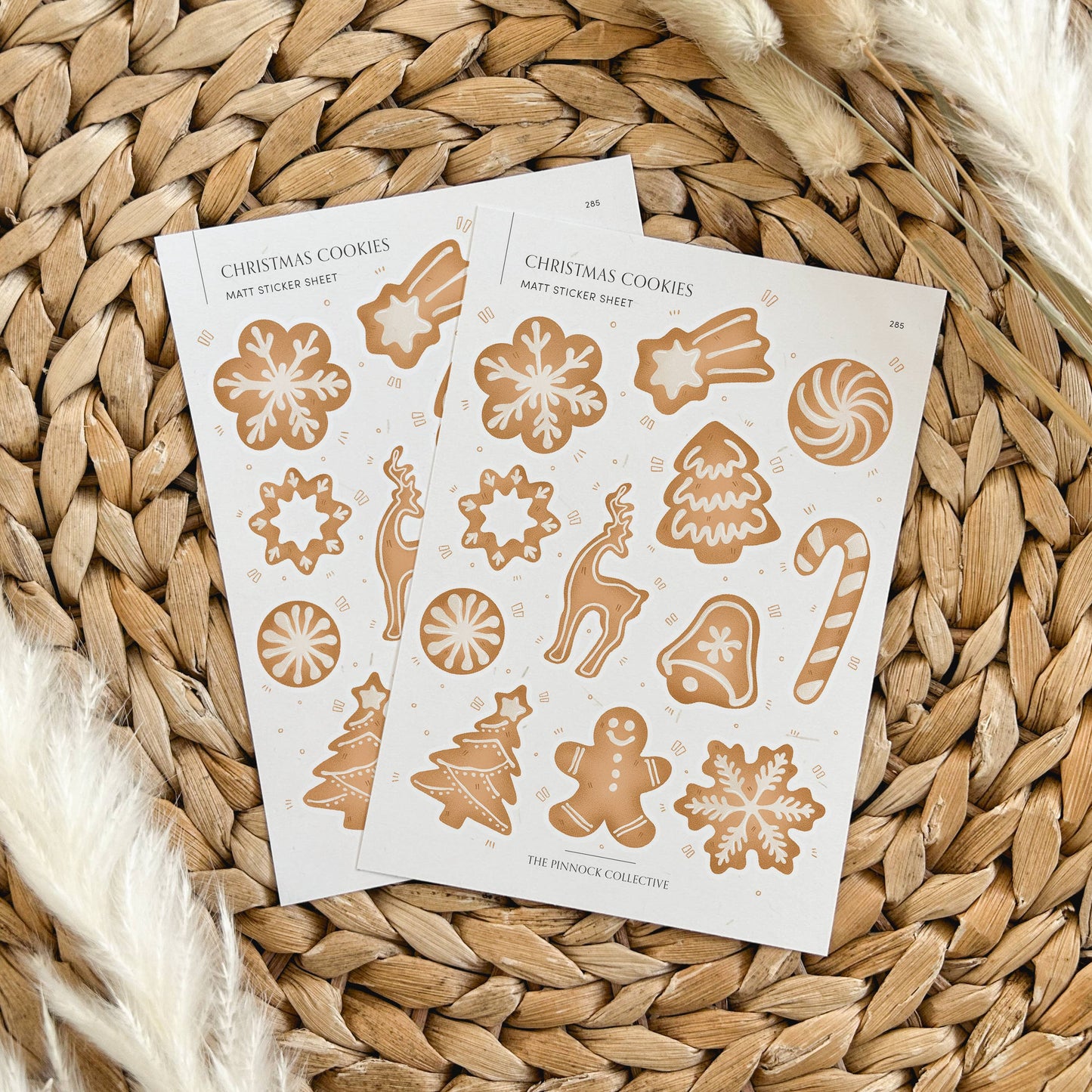 Christmas Gingerbread Cookies Sticker Sheet