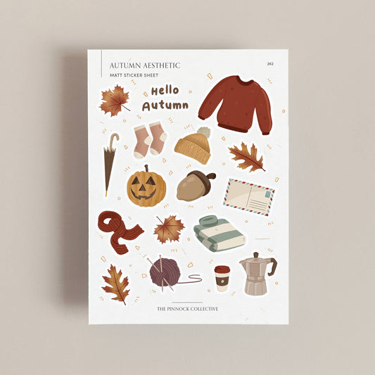 Autumn & Fall Themed Planner Sticker Sheet