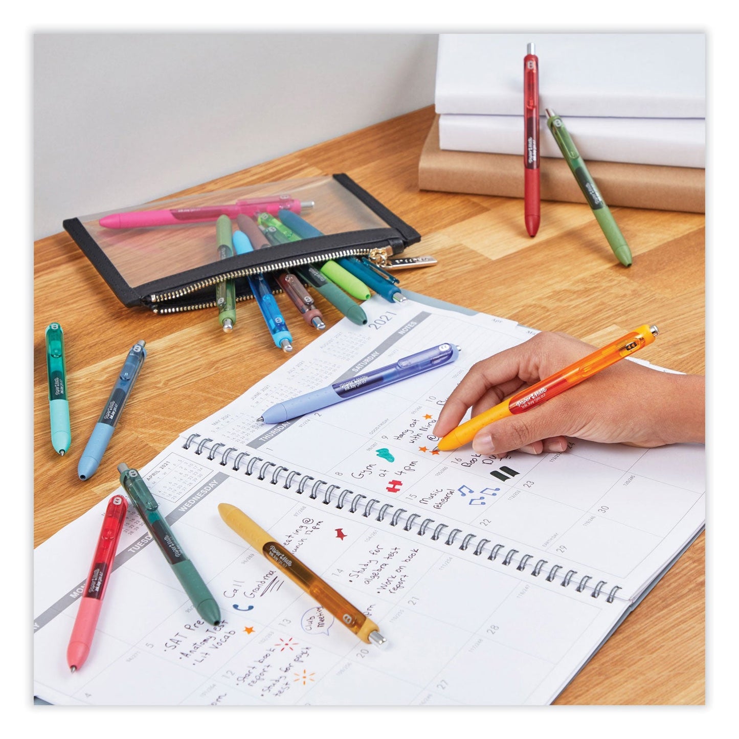 Paper Mate InkJoy Gel Pen, Medium 0.7 mm, Assorted Ink and Barrel Colors, 22 Pack