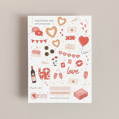 Valentine's Day themed Sticker sheet