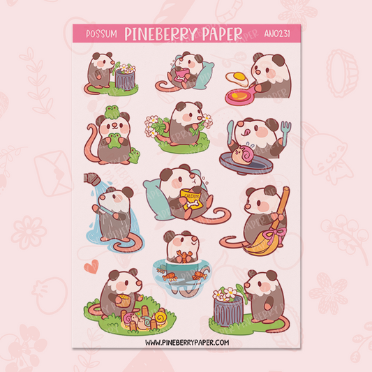 Possum Sticker Sheet