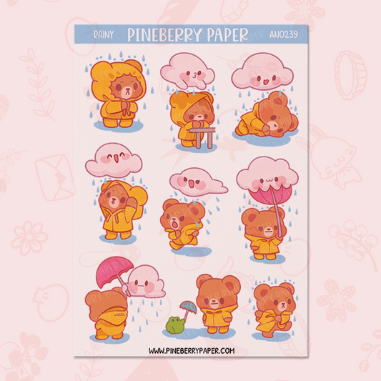 Rainy Day Sticker Sheet