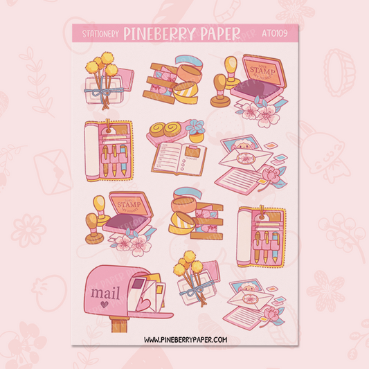 Pretty Stationery Sticker Sheet