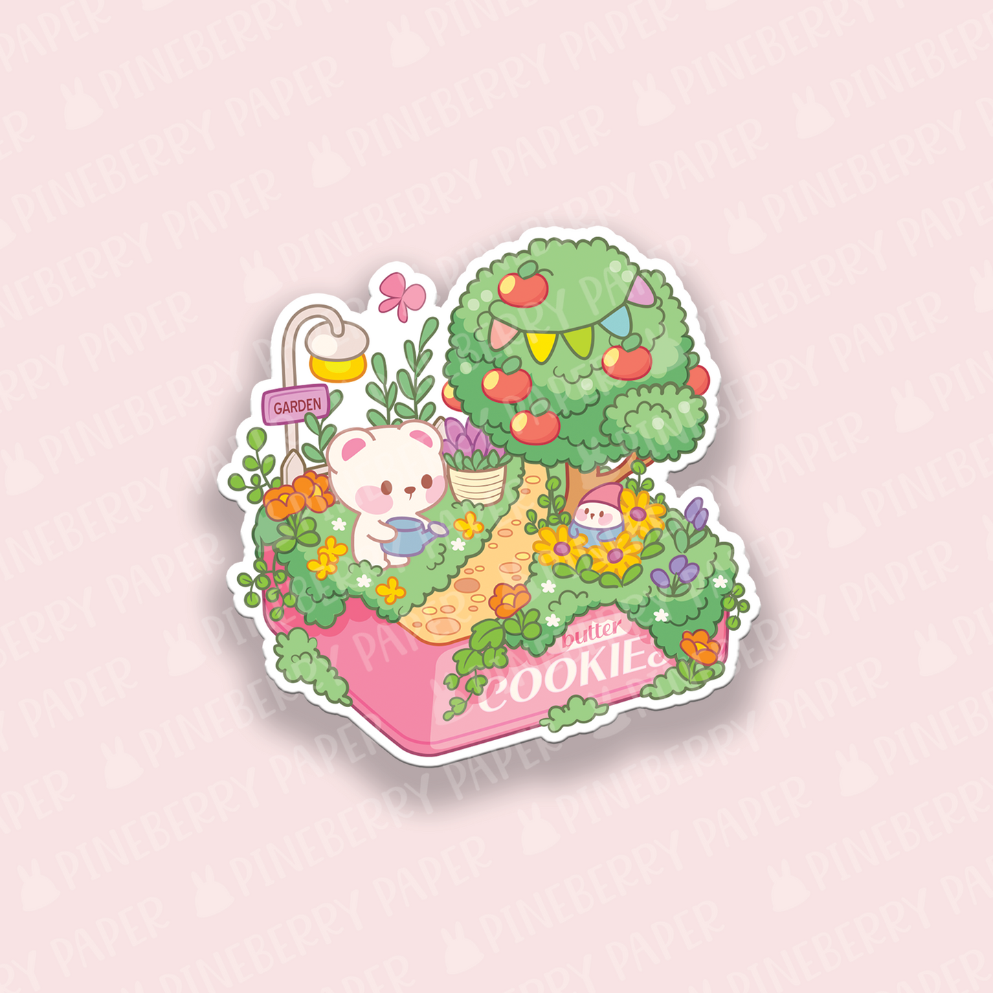 Bear Garden Vinyl Sticker