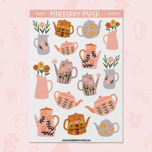 Teapot Sticker Sheet