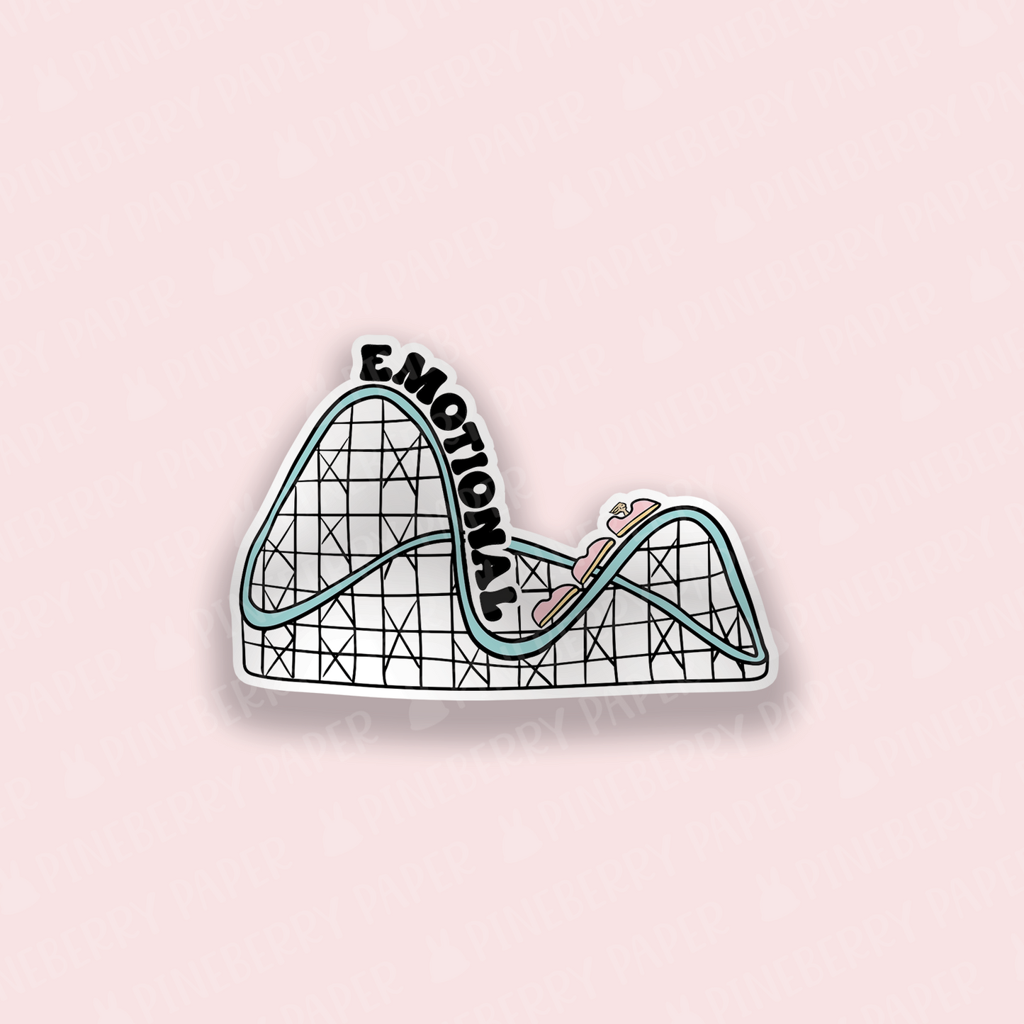 Emotional Rollercoaster Vinyl Sticker