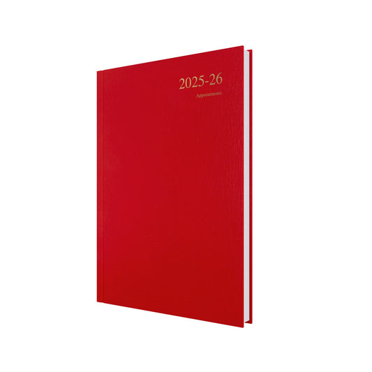Essentials - A4 Day-to-Page with Appointments Mid/Academic Year Diary Planner 2025-2026