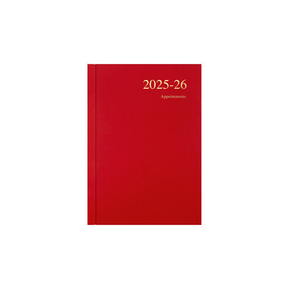 Essentials - A5 Day-to-Page with Appointments Mid/Academic Year Diary Planner, July 2025 - July 2026