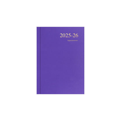Essentials - A5 Day-to-Page with Appointments Mid/Academic Year Diary Planner, July 2025 - July 2026