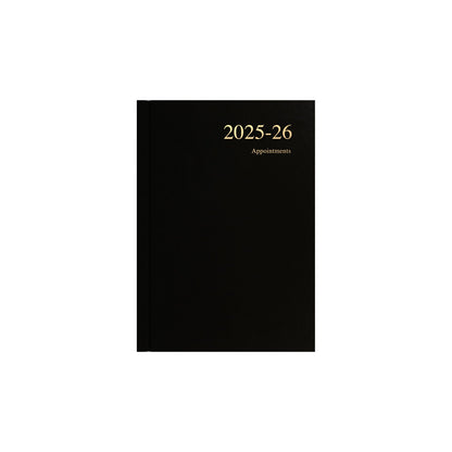 Essentials - A5 Day-to-Page with Appointments Mid/Academic Year Diary Planner, July 2025 - July 2026
