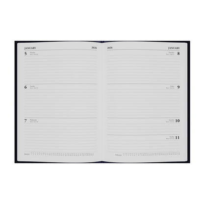 Essentials - A5 Week-to-View with Appointments Mid/Academic Year Diary Planner 2025-2026