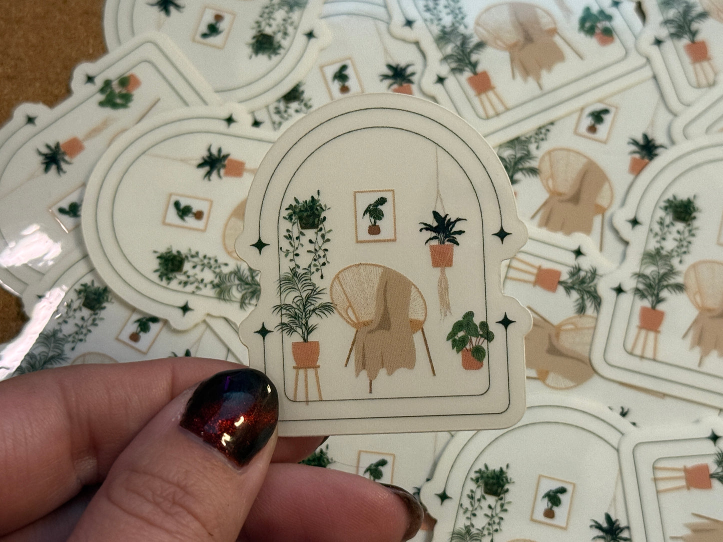 Sunroom Plant Sticker (clear)