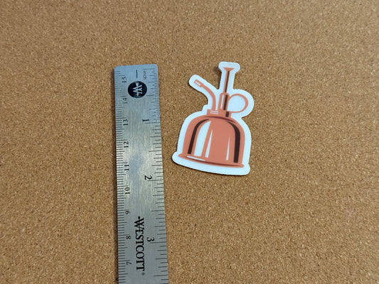 Copper Spray Bottle Plant Sticker (clear)
