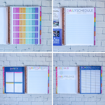 Color Me Flowers - Teacher Planner