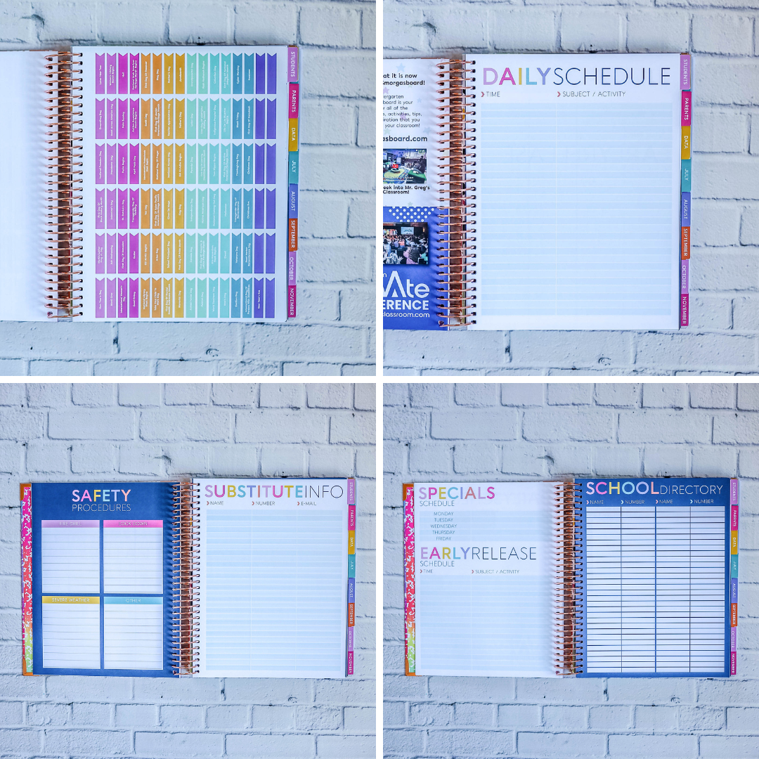 Watercolor Teacher Planner