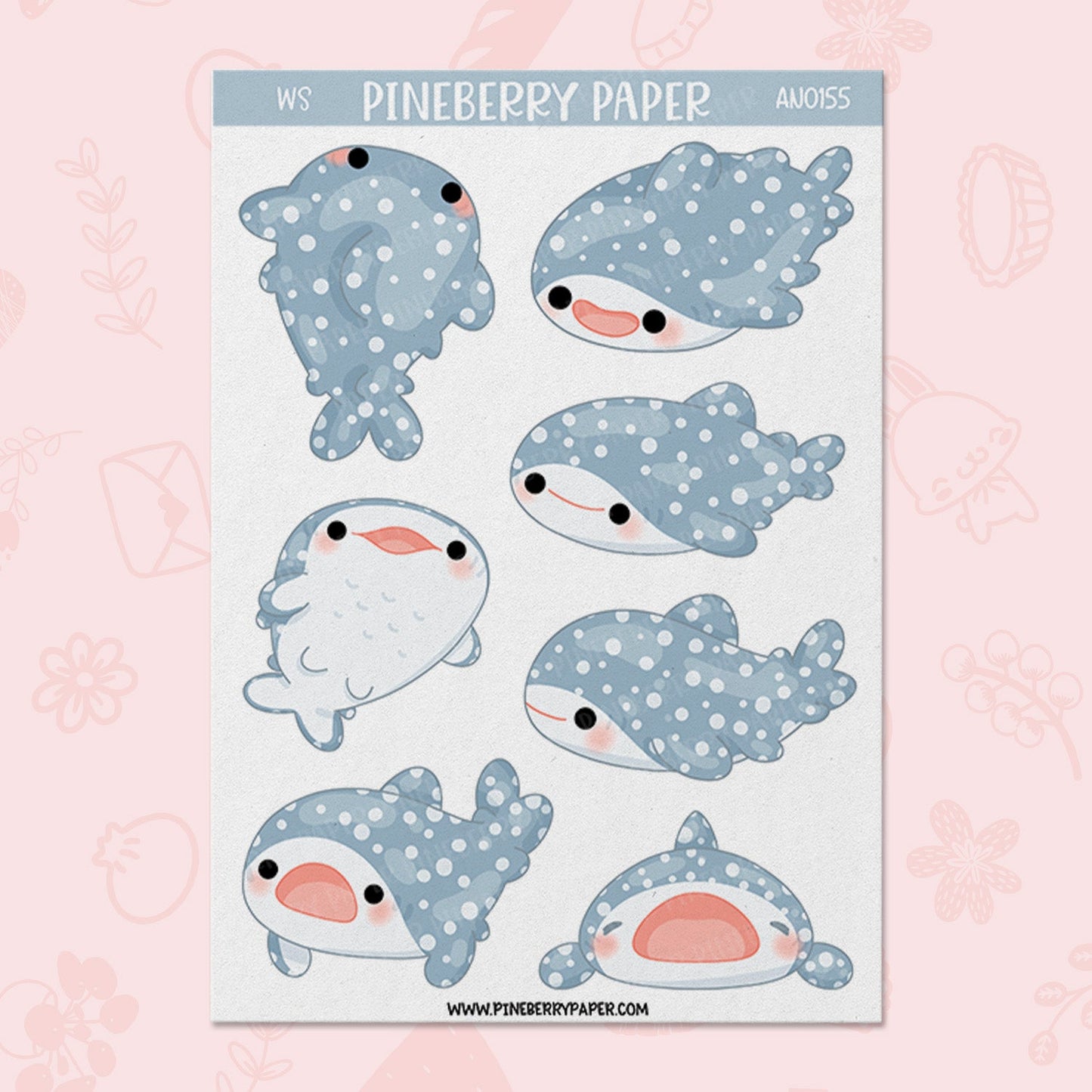 Whale Shark Sticker Sheet