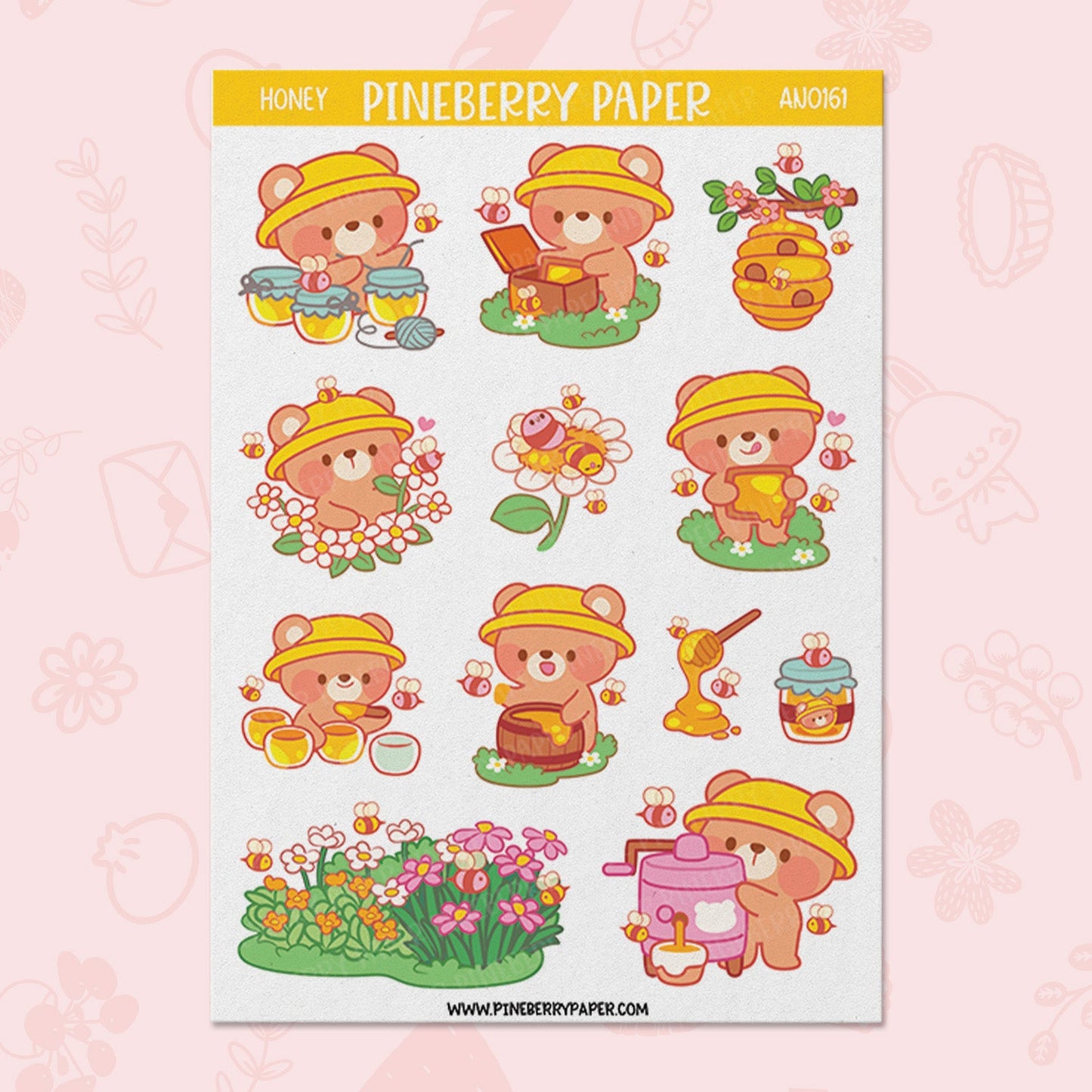 Honey Bear Sticker Sheet