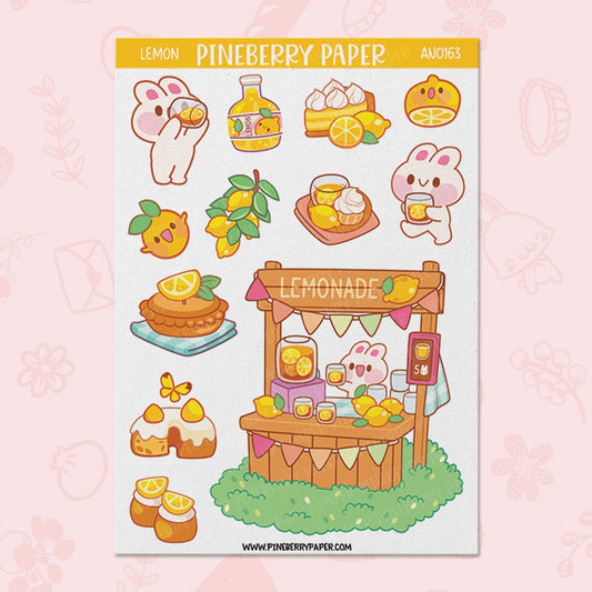 Bunny Lemon Sticker Sheet