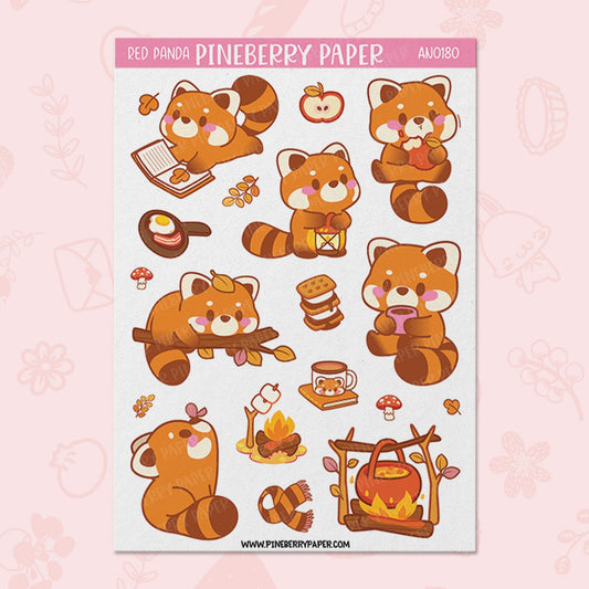 Red Panda Sticker Sheet