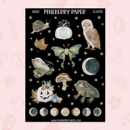 Dark Night Sticker Sheet