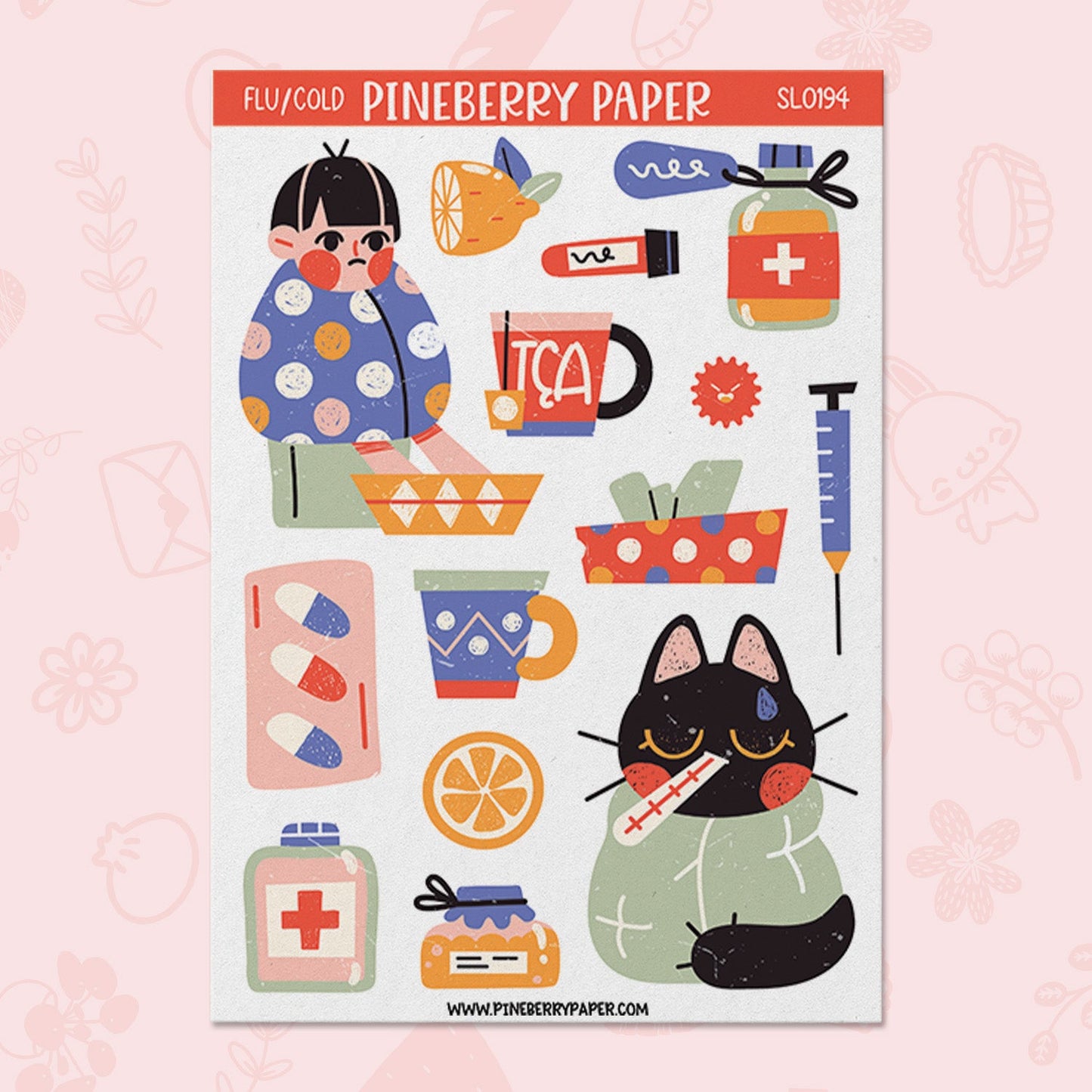 Cold & Flu Season Sticker Sheet