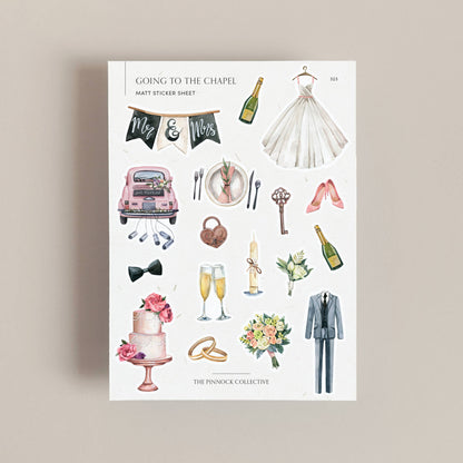 Wedding planner themed Sticker Sheet