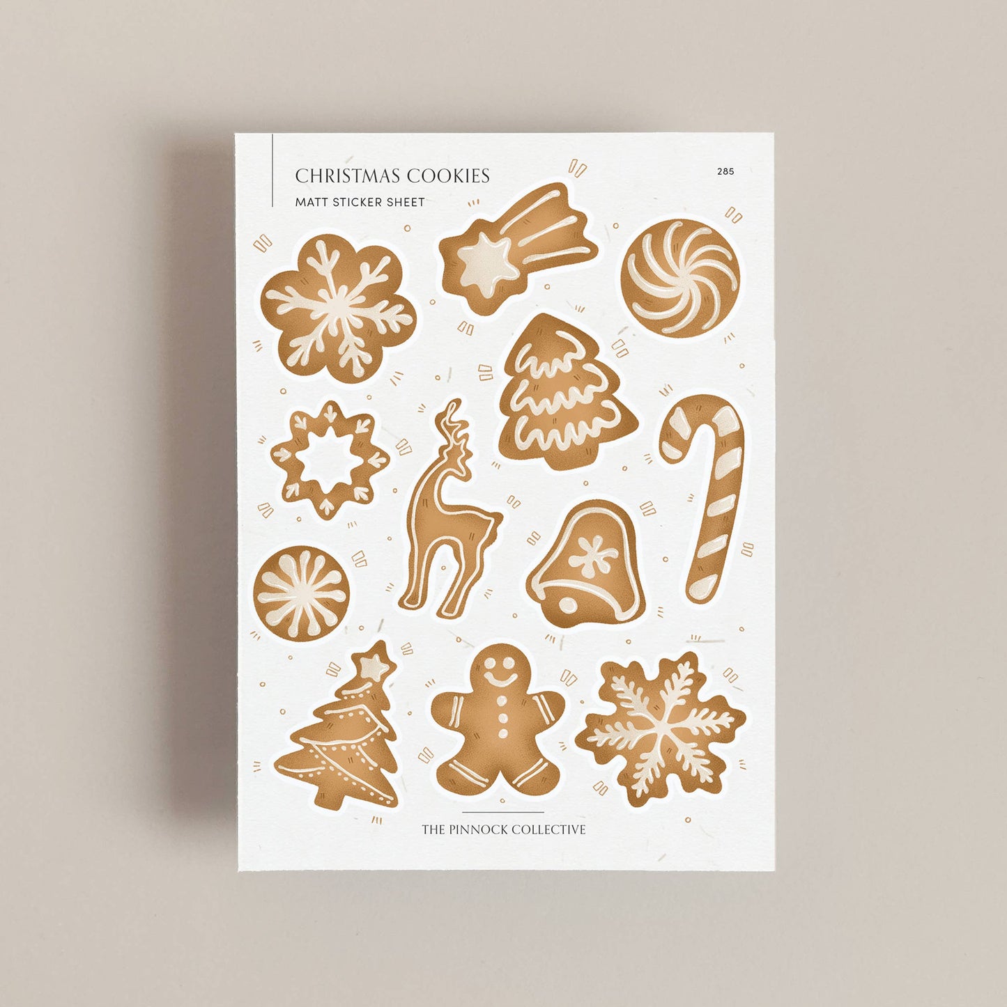 Christmas Gingerbread Cookies Sticker Sheet