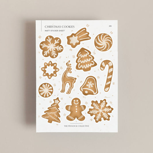 Christmas Gingerbread Cookies Sticker Sheet