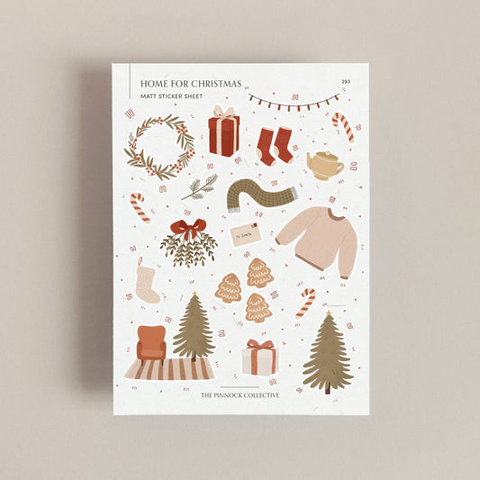 Home for Christmas Sticker Sheet