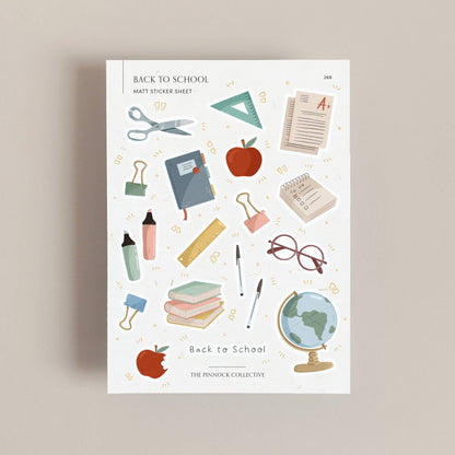 School Themed Planner Sticker sheet