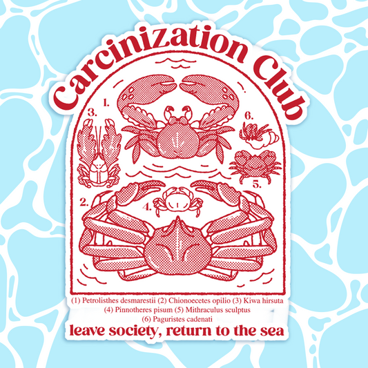 Carcinization Club Sticker