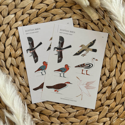 Egyptian Birds Themed Sticker Sheet