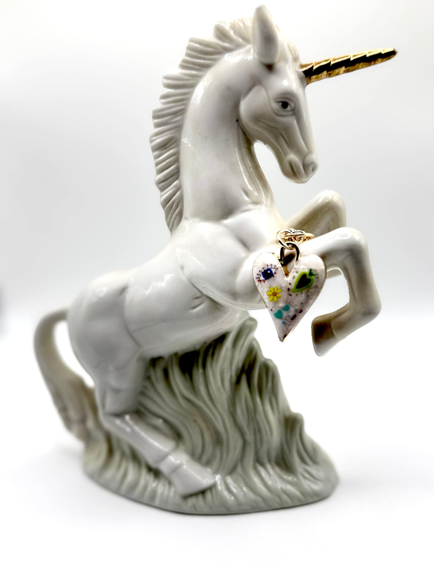 Artsy Heartsy Heart Keychain and Bag Charm