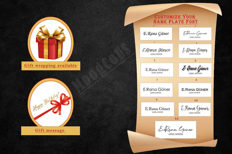 MOOG Leather Desk Set - Single Document Tray- Brown - 10 PCS