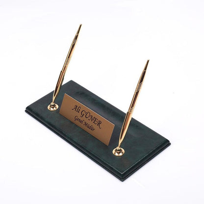 MOOG Leather Desk Set - Single Document Tray- Brown - 10 PCS