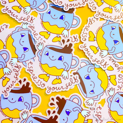 Espresso Yourself Vinyl Sticker