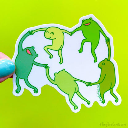 Matisse The Dance Frogs Vinyl Sticker