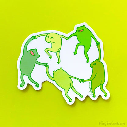 Matisse The Dance Frogs Vinyl Sticker