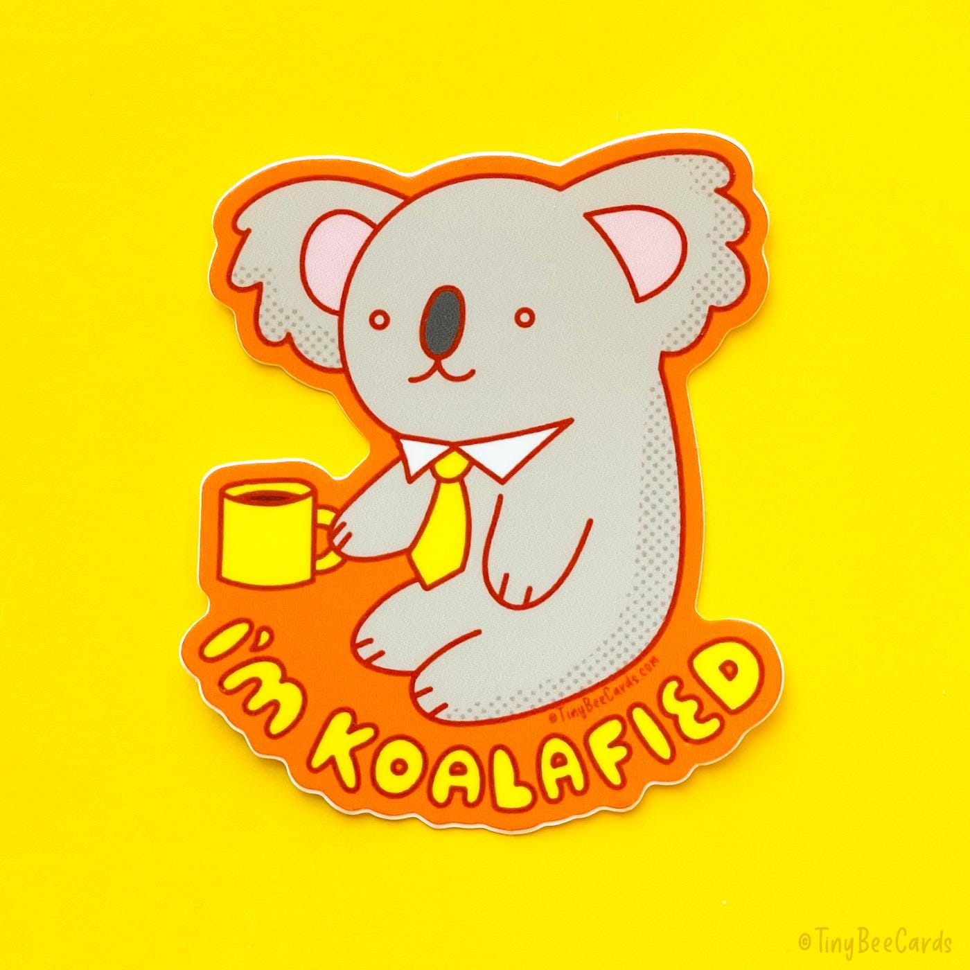 Business Koala Vinyl Sticker "I'm Koalafied"