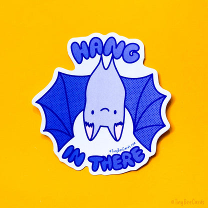 Bat Hang In There Vinyl Sticker