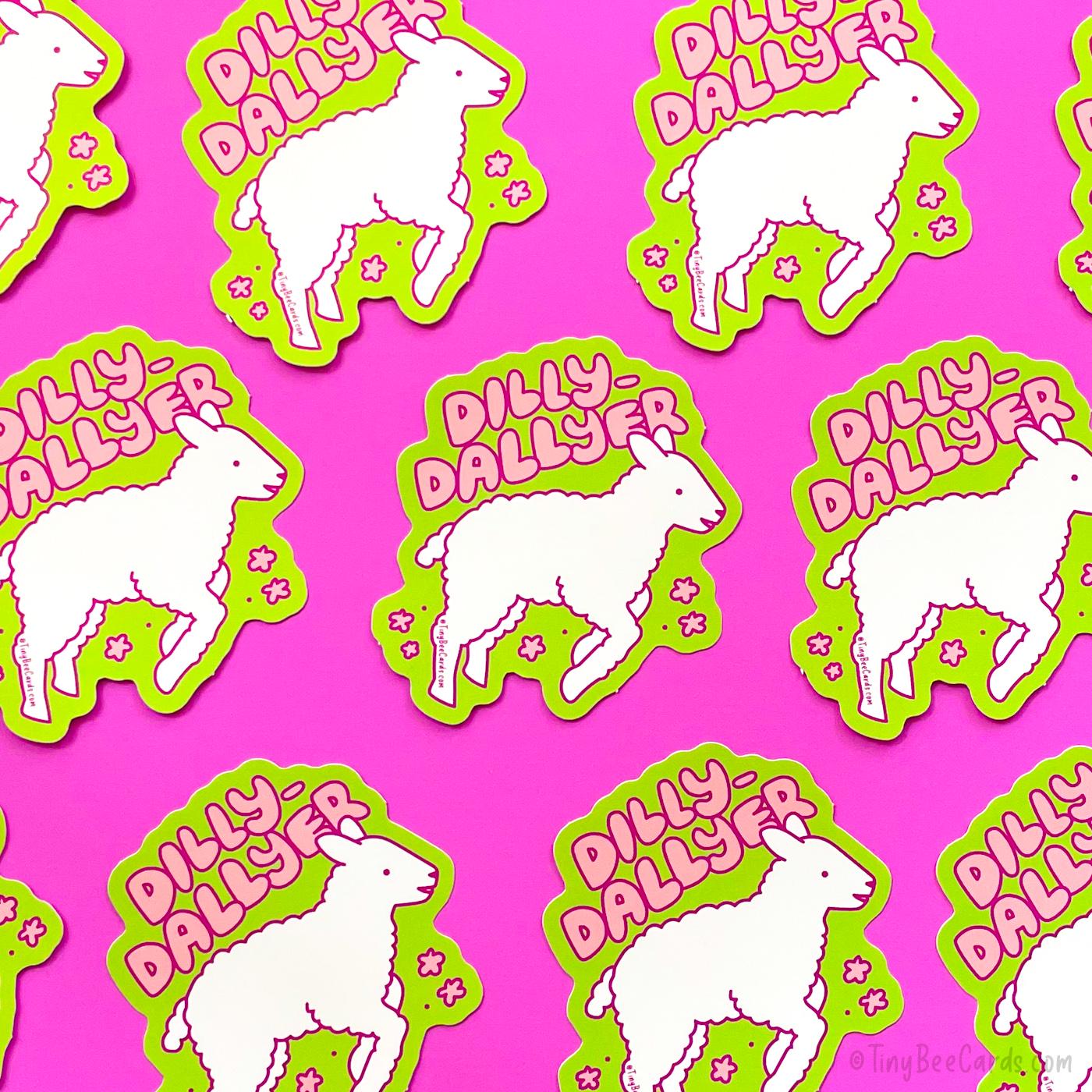 Dilly Dallyer Lamb Vinyl Sticker